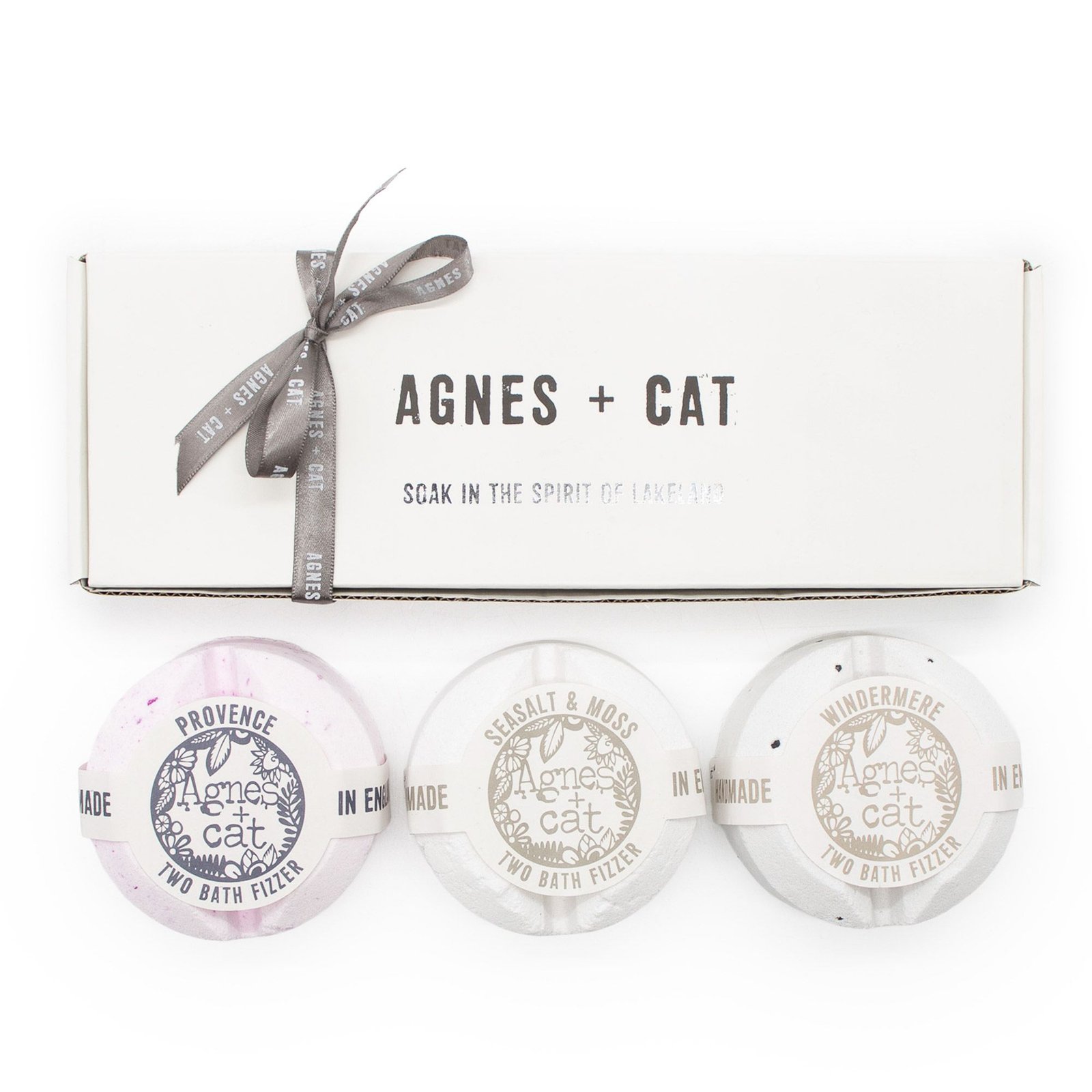 Badebomben Badefizzer Geschenkset Signature Fragrance 3 Düfte Agnes + Cat