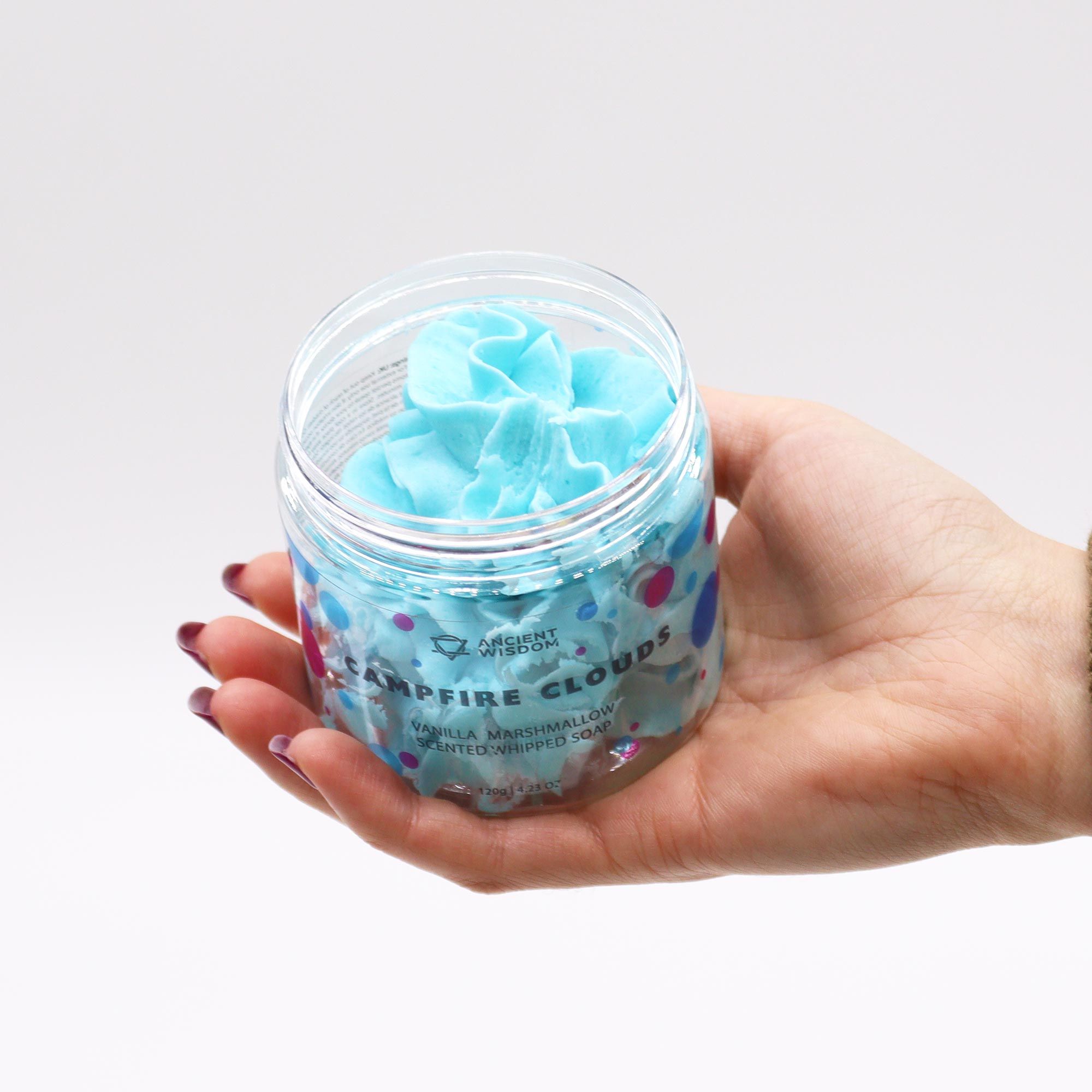 bG9jYWw6Ly9tZWRpYS85Uy9BRS82MFIzMEMxRzZSVzNBRTlTLzk5YTE4NzI1LmpwZWc.jpg Cremeseife Hellblau Marshmallow mit Glycerin 120 g Feuchtigkeitsspendende Pflege