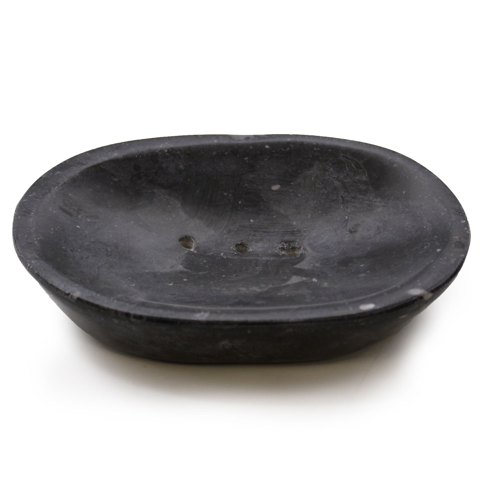 Marmor Seifenschale Oval Schwarz