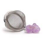 Edelstein Teesieb Amethyst Druse Edelstahl Tee-Ei – Honigbee Edelstein Teesieb Amethyst Druse Edelstahl Tee-Ei