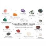 Edelstein Badebombe Intensiver Duft 190 g mit Überraschungsstein – Honigbee Edelstein Badebombe Intensiver Duft 190 g mit Überraschungsstein