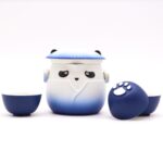 Panda Teeservice Himmelblau mit Teekanne & 3 Tassen – Honigbee Panda Teeservice Himmelblau mit Teekanne & 3 Tassen