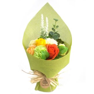 Seifenblumen Blumenstrauß Grün Gelb