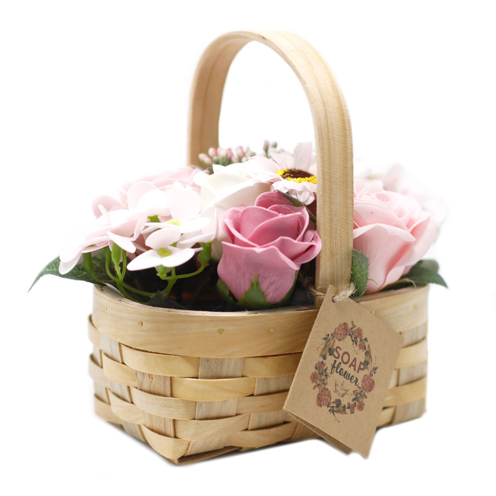 Seifenblumen Blumenstrauß Rosa