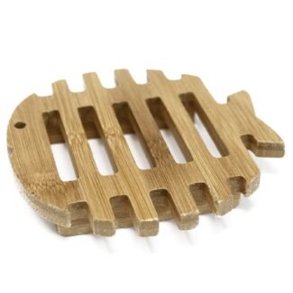 Seifenschale aus Hemu-Holz Fisch