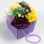 Seifenblumen Bouquet Lila Blumengarten 200 g Geschenkset – Honigbee Seifenblumen Bouquet Lila Blumengarten 200 g Geschenkset