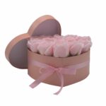 Seifenblumenstrauß Rosa 13 Rosen Herz Geschenkbox Duftseife Badeseife