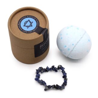 Badebombe mit Sodalith Armband