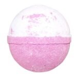 Badebombe Strawberry Pavlova Rot Weiß 180g Jumbo Sprudelbad Wellness – Honigbee Badebombe Strawberry Pavlova Rot Weiß