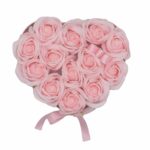 Seifenblumenstrauß Rosa 13 Rosen Herz Geschenkbox Duftseife Badeseife