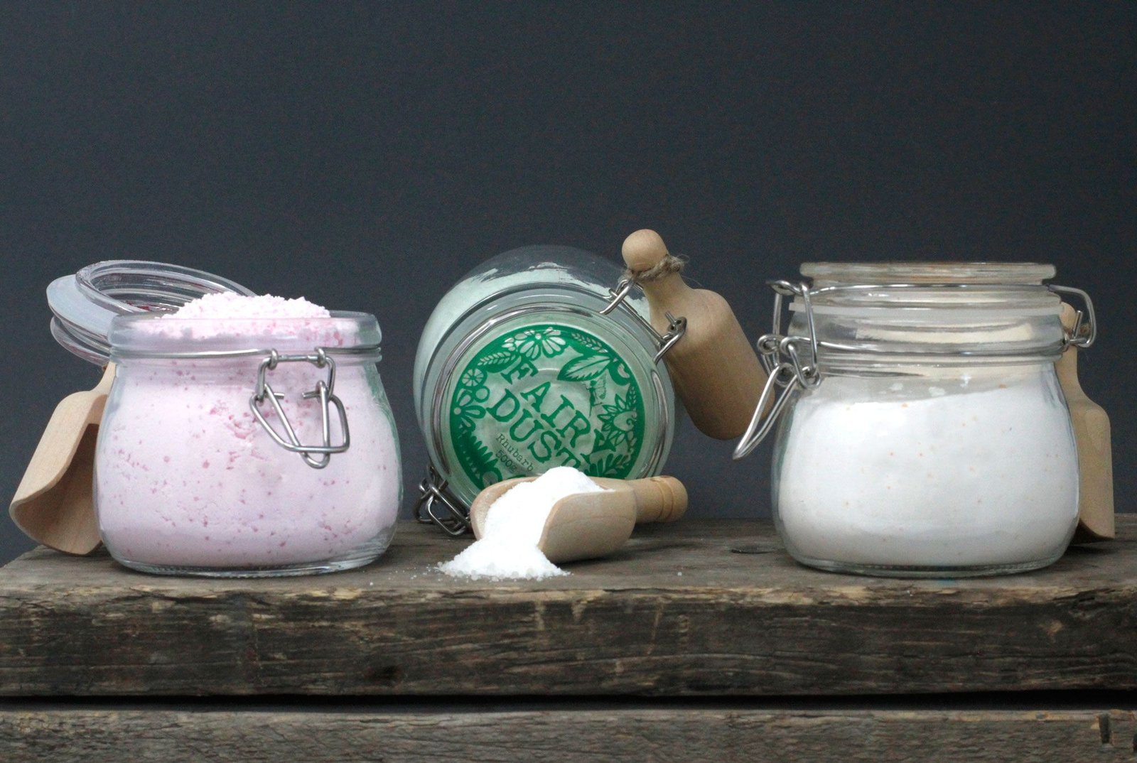 Fairy Dust Badesalz Rhabarber 500 g Badezusatz mit Sprudeleffekt