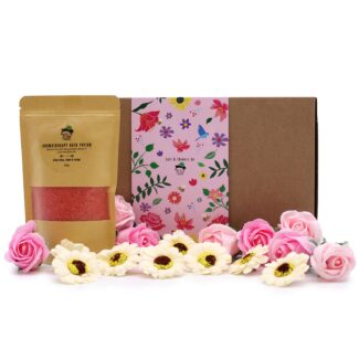 Spa Geschenkset Badesalz & Seifenblumen Passion