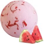 Badebombe Wassermelone mit Kokosbutter
