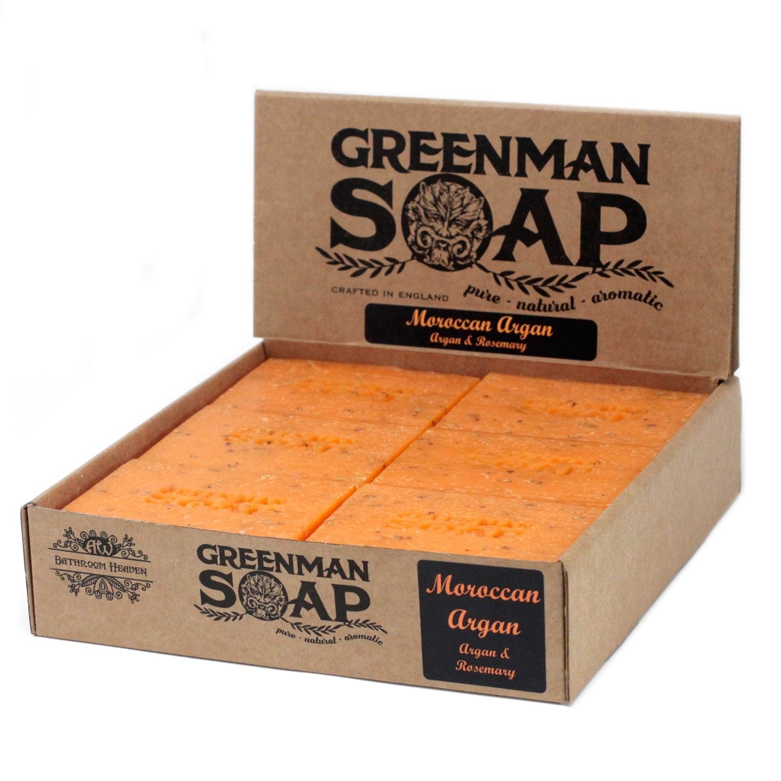 Naturseife Greenman Argan & Rosmarin 100 g Handgemachte Pflege