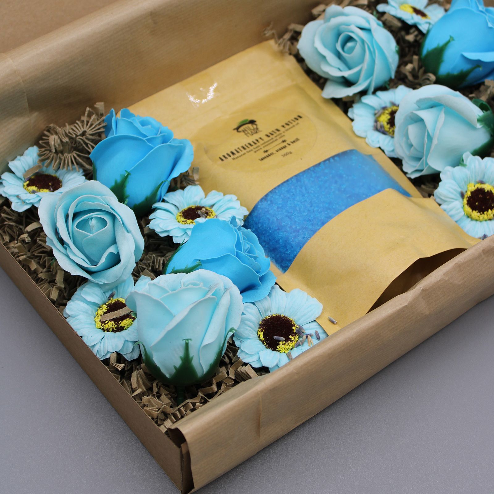 Spa Geschenkset Badesalz & Seifenblumen Total Unwind