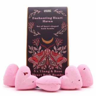 Honigbee – Vitamine, Superfoods & Naturprodukte für jeden Tag – Honigbee Badeherzen Geschenkset Enchanting Heart Heaven 350 g