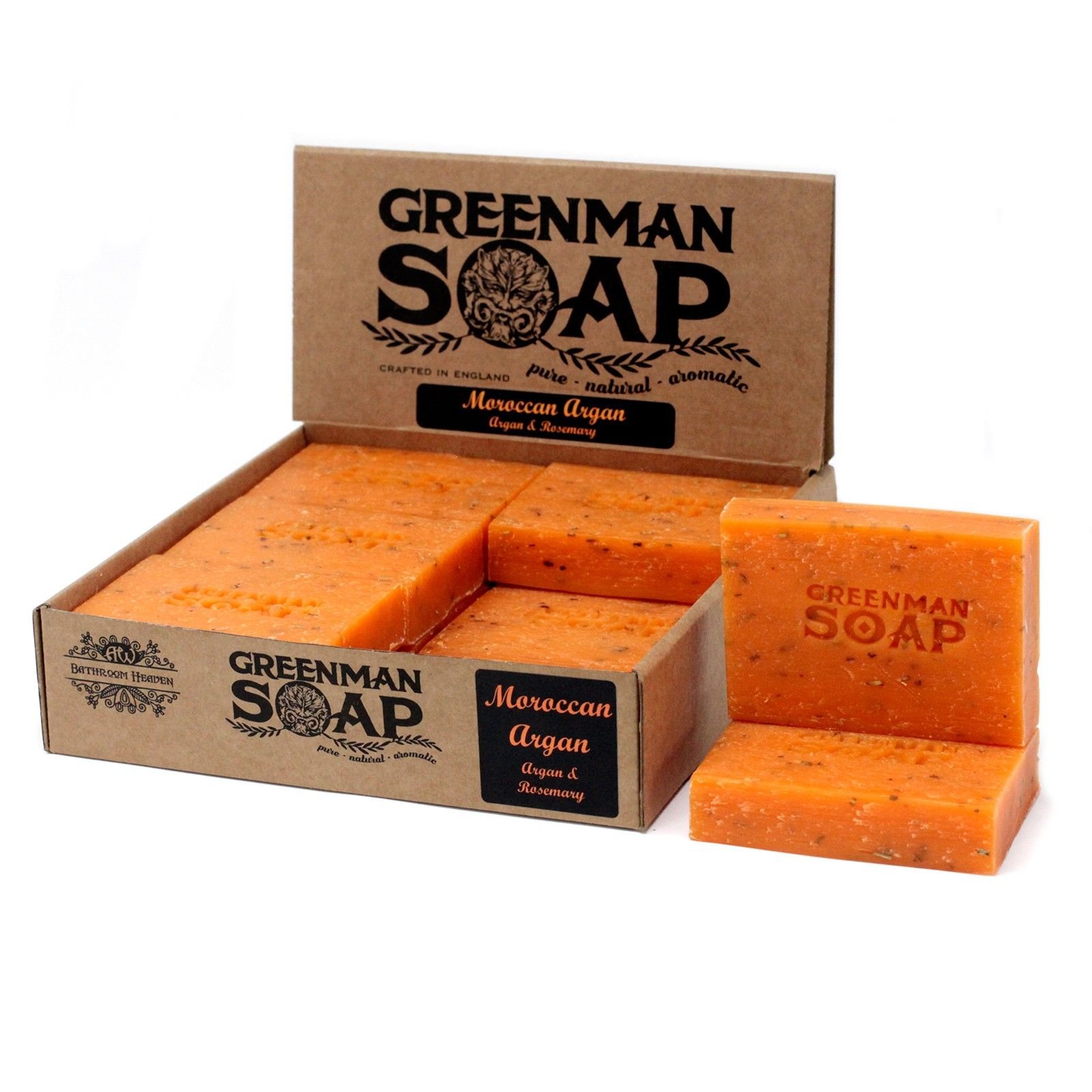 Naturseife Greenman Argan & Rosmarin 100 g Handgemachte Pflege