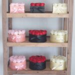 Seifenblumenstrauß Rosa 13 Rosen Herz Geschenkbox Duftseife Badeseife