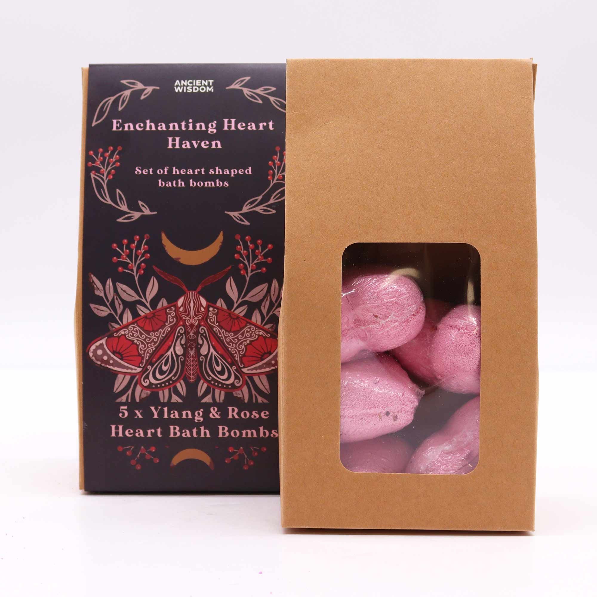bG9jYWw6Ly9tZWRpYS8xUS9DRS82MFIzMEMxRzZXUktDRTFRL2Y1NmEzNzFjLmpwZWc.jpg Badeherzen Geschenkset Enchanting Heart Heaven 350 g Ylang & Rose