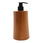 Seifenspender aus Teakholz konisch Natur 250 ml – Honigbee Seifenspender aus Teakholz konisch Natur 250 ml