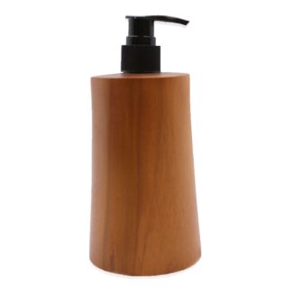 Seifenspender aus Teakholz konisch Natur 250 ml