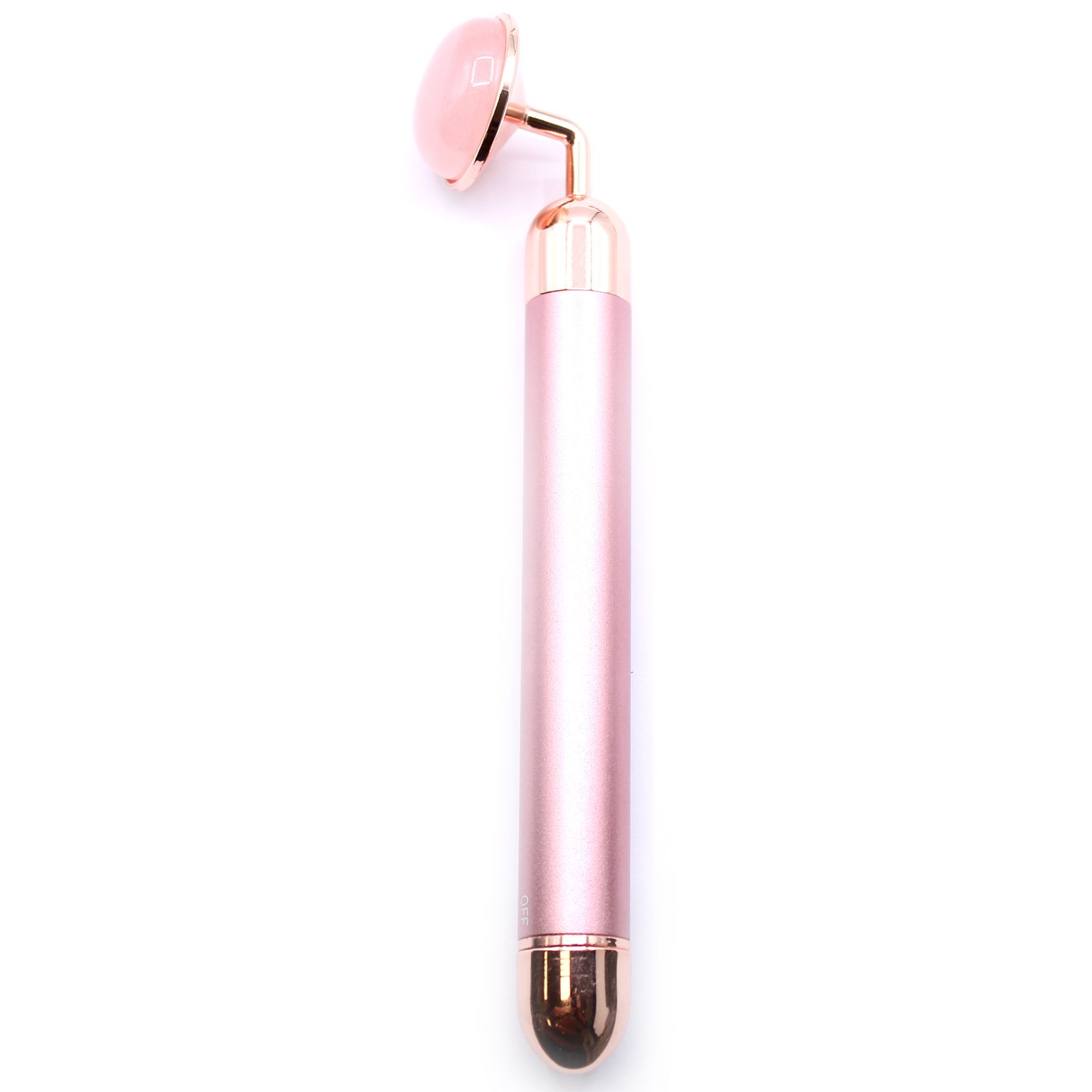 Gesichtsmassagegerät Rosenquarz 15,5 cm mit Vibration