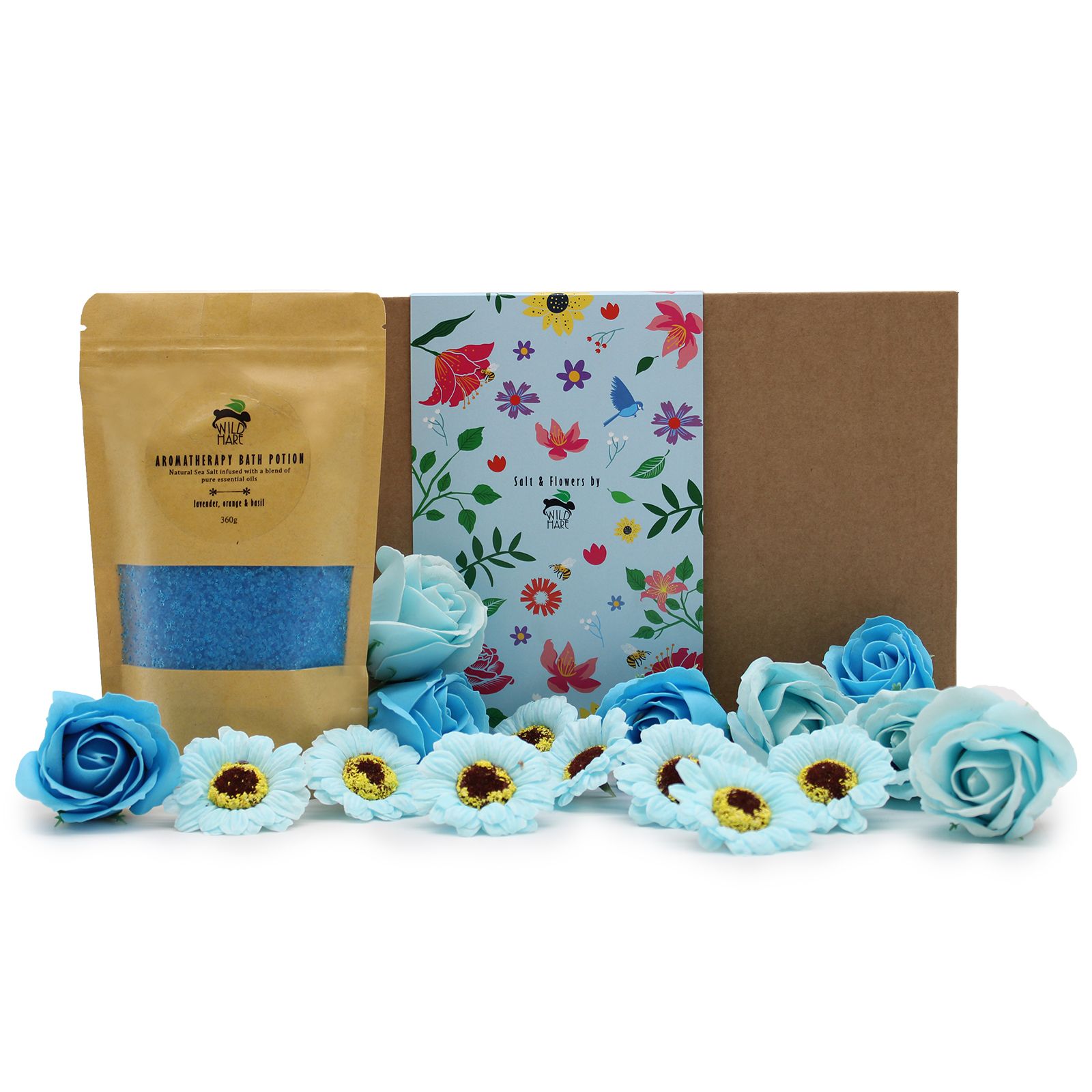 Spa Geschenkset Badesalz & Seifenblumen Total Unwind