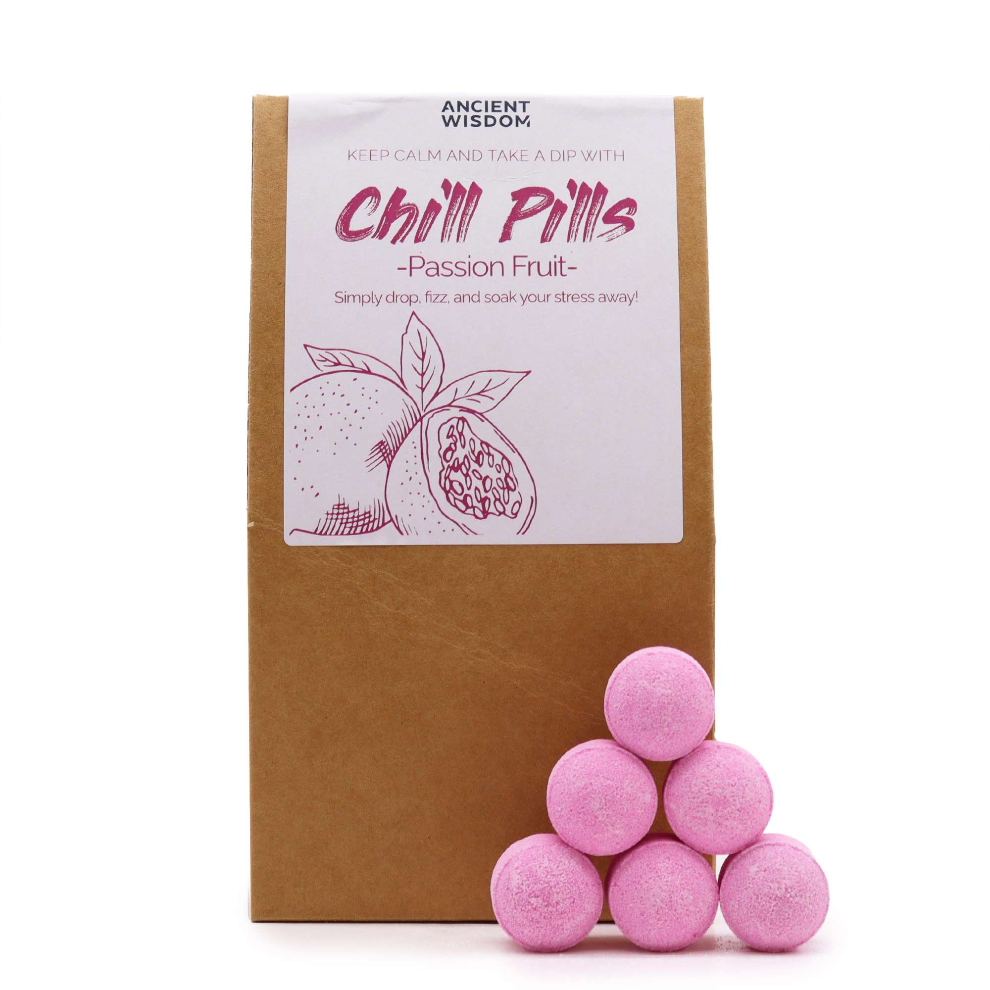 Badekugeln Geschenkset Passionsfrucht