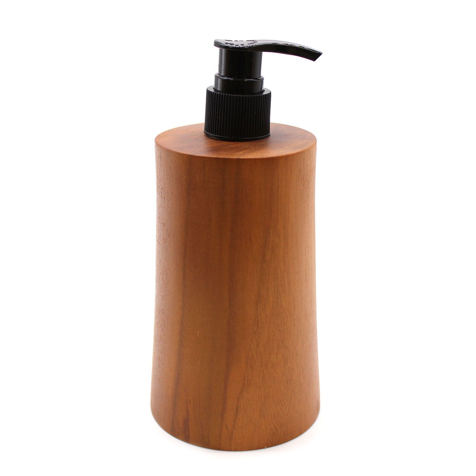 bG9jYWw6Ly9tZWRpYS8xUi9FQy82MFIzMEMxRzZSVjNFQzFSLzZiZmQ2ZjVhLmpwZWc-1.jpg Seifenspender aus Teakholz konisch Natur 250 ml