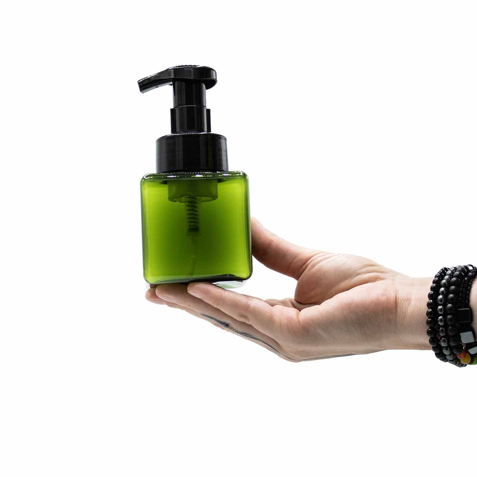 Nachfüllbarer Schaumseifenspender 250 ml PETG Pumpspender Grün