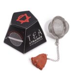 Edelstein Teesieb Roter Jaspis Edelstahl Tee-Ei – Honigbee Edelstein Teesieb Roter Jaspis
