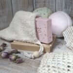 Seifensäckchen aus Ramie Naturfaser Peelingbeutel für Seife Nachhaltig – Honigbee Seifensäckchen aus Ramie Naturfaser Peelingbeutel für Seife Nachhaltig