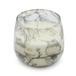 Mittlere Glaskerze Drawn by Flame