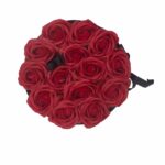 Seifenblumenstrauß Rot 14 Rosen Rund Geschenkbox Duftseife Badeseife – Honigbee Seifenblumenstrauß Rot 14 Rosen Rund Geschenkbox Duftseife Badeseife