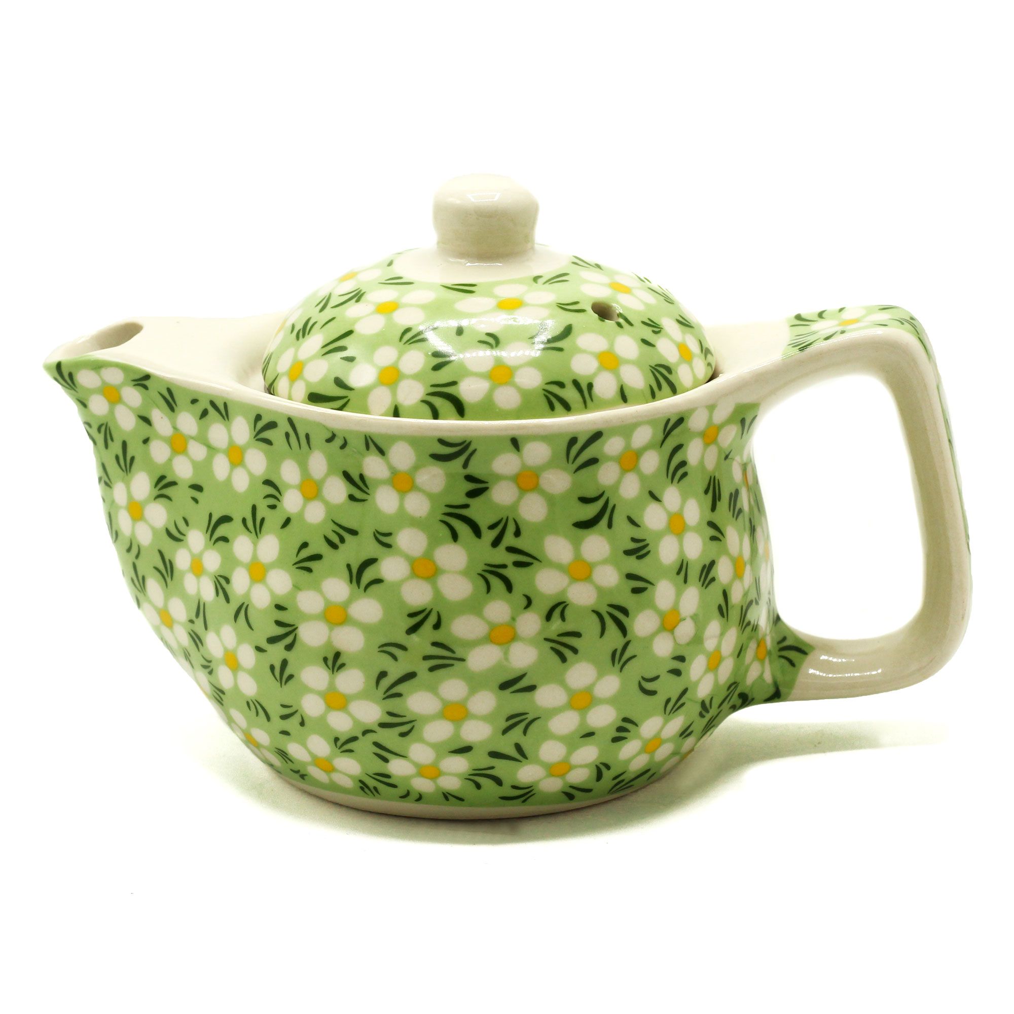 Keramik Teekanne Grüne Gänseblümchen 350 ml Keramik Teekanne Grüne Gänseblümchen 350 ml