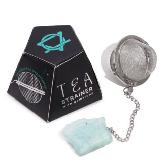 Edelstein Teesieb Aquamarin