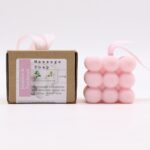 Massageseife Jasmin Patchouli Geschenkbox Rosa Handgemacht 200 g