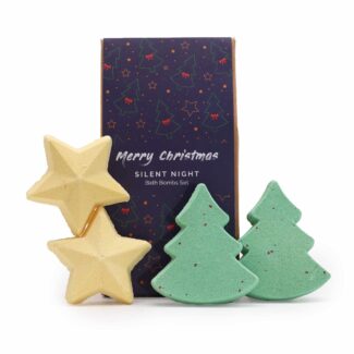 Weihnachts Badebomben Geschenkset Silent Night 4er Set
