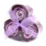 Seifenblumen Herzbox Lavendel Rosen 3er Set