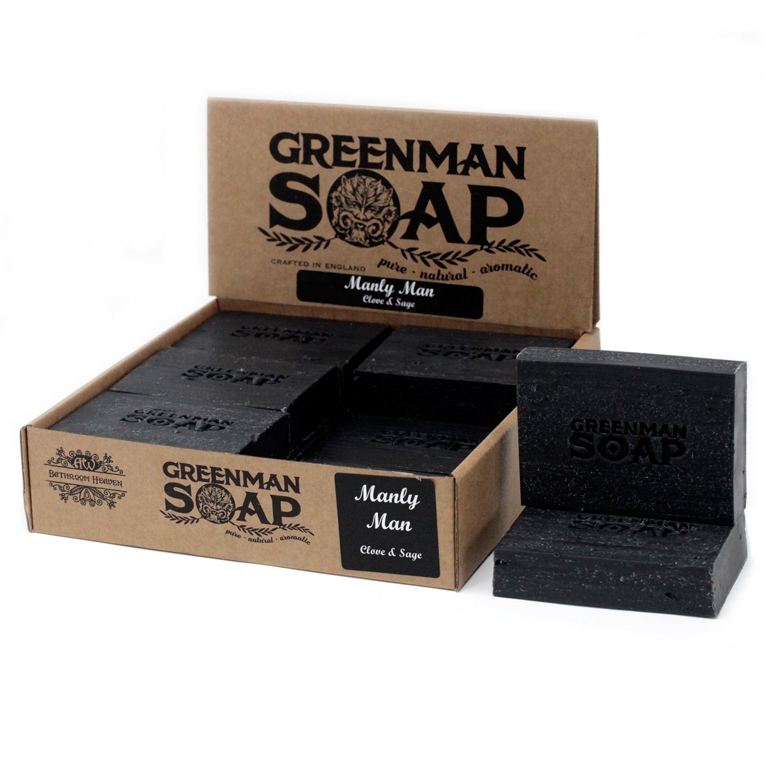 Naturseife Greenman Nelke & Salbei 100 g Handgemachte Pflege