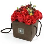 Seifenblumen Bouquet Rote Rose Nelke