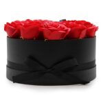 Seifenblumenstrauß Rot 14 Rosen Rund Geschenkbox Duftseife Badeseife – Honigbee Seifenblumenstrauß Rot 14 Rosen Rund Geschenkbox Duftseife Badeseife