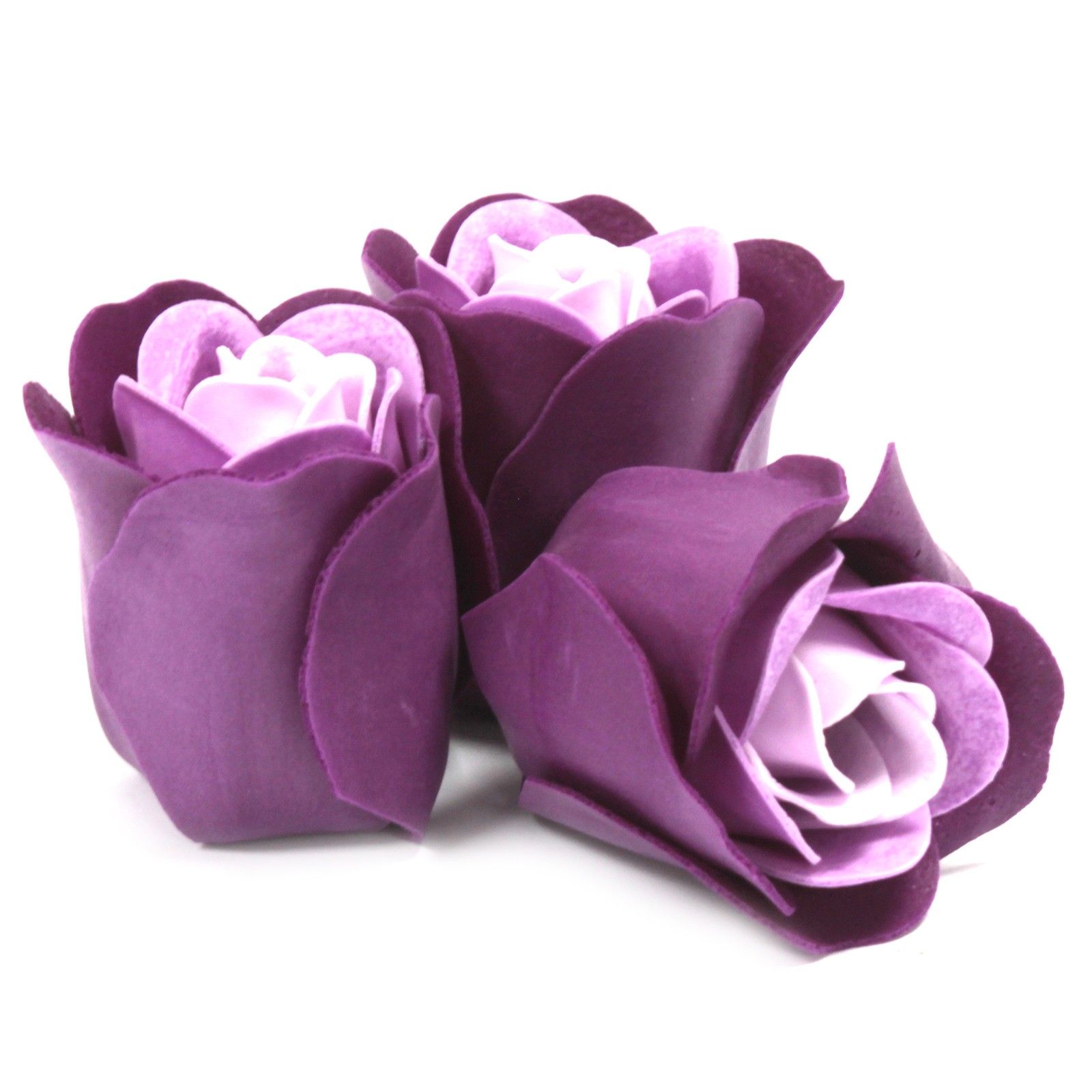 Seifenblumen Herzbox Lavendel Rosen 3er Set Geschenkset