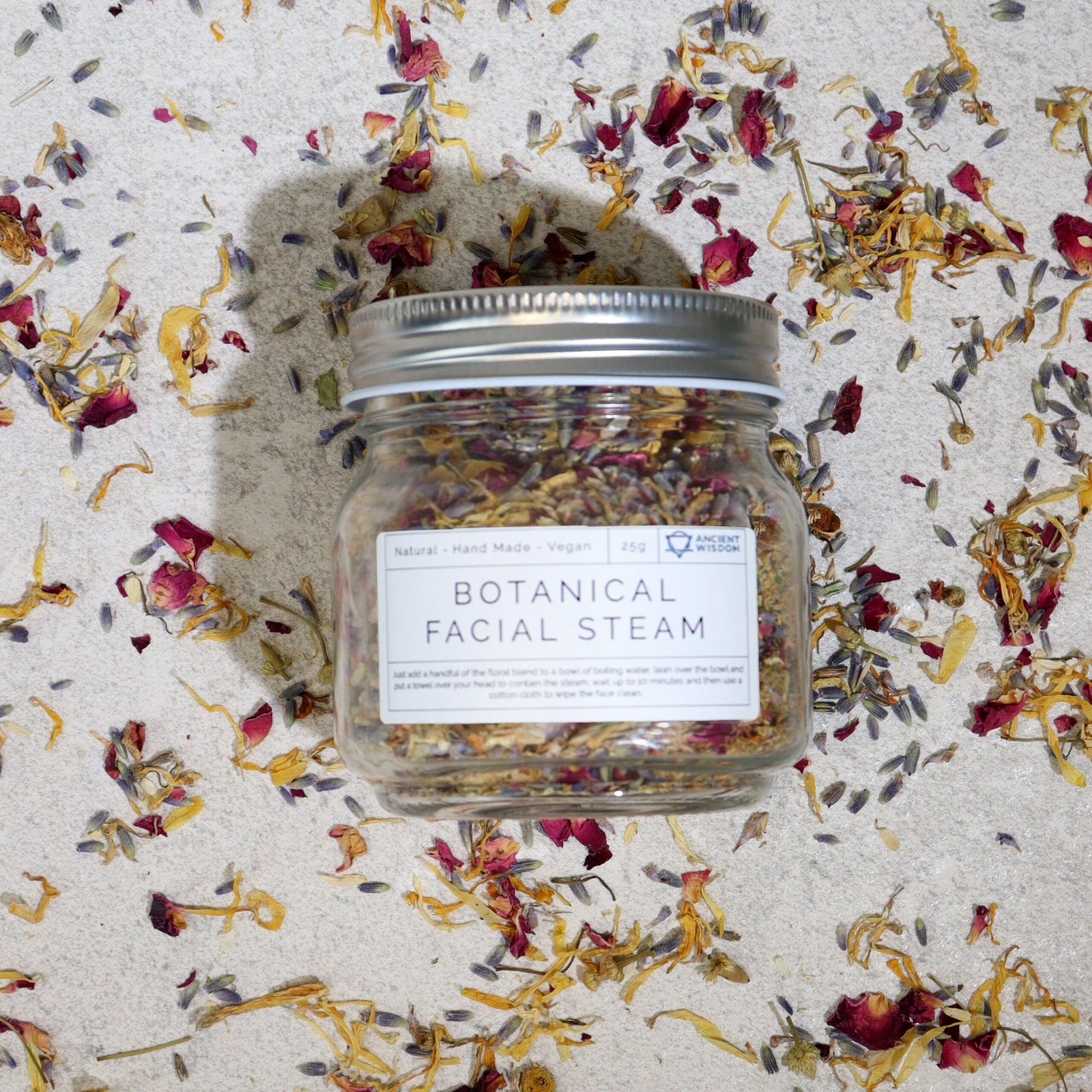 Botanisches Gesichtsdampfbad Natur mit Blüten 25 g