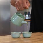 Keramik Teeservice Jadegrün mit Teekanne & 2 Tassen – Honigbee Keramik Teeservice Jadegrün mit Teekanne & 2 Tassen