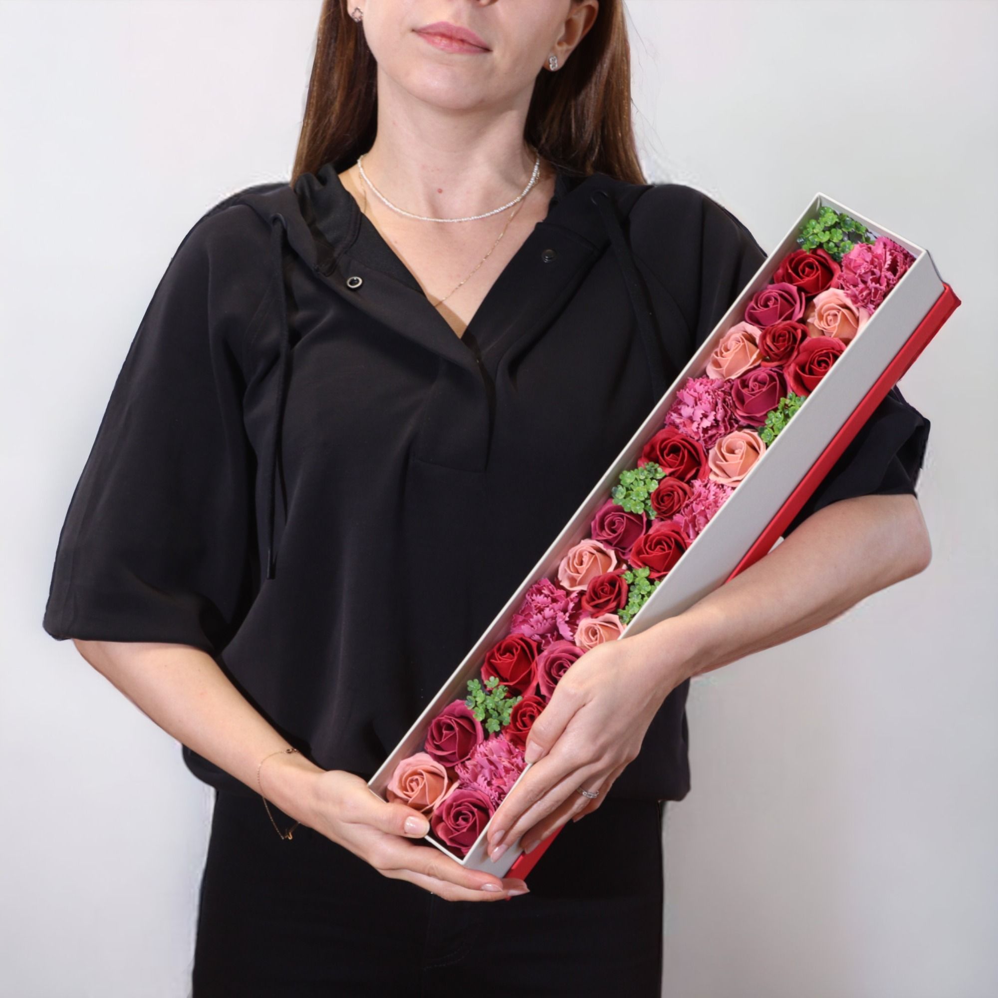 Seifenblumen Geschenkbox Vintage Rosen XL – Duftseifen Geschenk