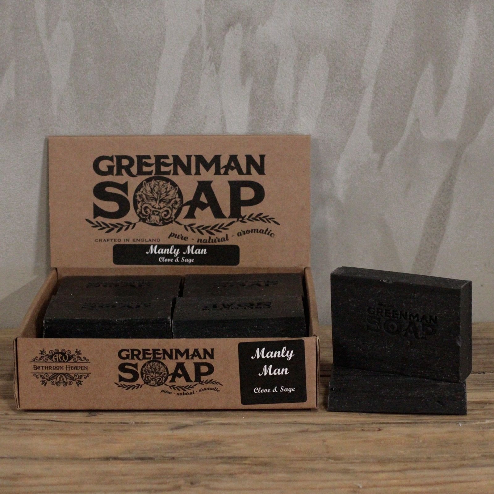 Naturseife Greenman Nelke & Salbei 100 g Handgemachte Pflege