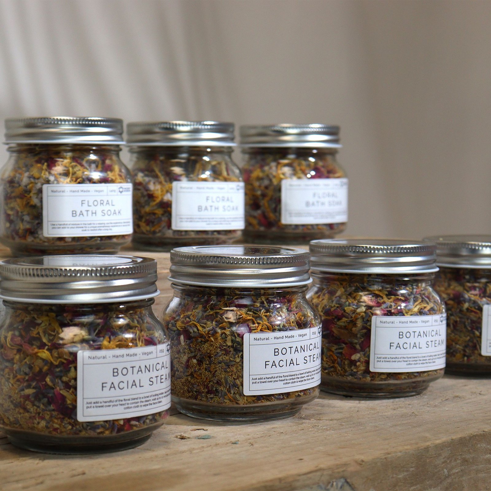 Botanisches Badesalz Natur mit Blüten 140 g Badezusatz