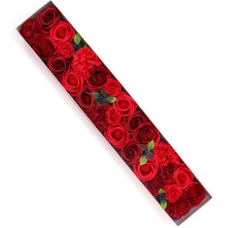 Seifenblumen Geschenkbox Rote Rosen XL
