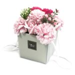 Seifenblumen Bouquet Rosa Rose Nelke 135 g Geschenkset